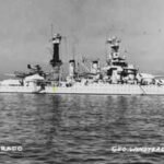 Tinian: In 1944, Japanese shore guns hit USS Colorado 22 times off Tinian, killing 43 and wounding 198; the battleship stayed in action and fired back