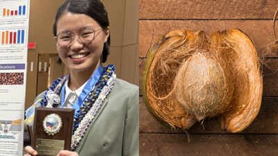 Meet Vera Wang, the Hawaii high school senior who built a coconut-based ocean filter as a sophomore; two years later, she found fungi in coconut husks that can biodegrade plastic and sunscreen