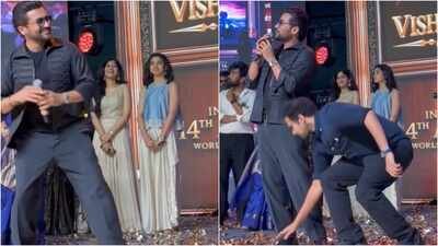 WATCH: ‘Vishwanath & Sons’ director Venky Atluri pays respect to Suriya on stage; video wins hearts | Tamil Movie News