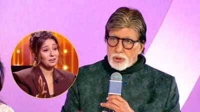 Sunidhi Chauhan: ‘You were my first crush’: Sunidhi Chauhan’s confession got Amitabh Bachchan’s heartwinning reply, leaves the singer blush- Watch | Hindi Movie News