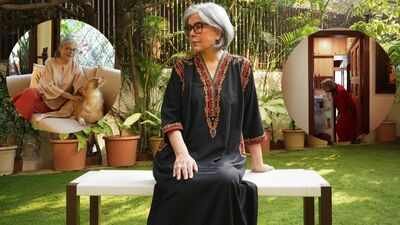 Inside the veteran actor’s serene and minimalist Mumbai home filled with natural light, greenery, white interiors, floral accents and cosy family spaces