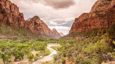 A private landowner has given up development rights on 145 acres beside Zion National Park; the land can no longer become hotels, condos or restaurants and will remain protected