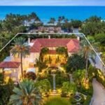 A 1920s Palm Beach mansion near Mar-a-Lago is now listed for  million; the 0.8-acre estate has 8 bedrooms, 10 bathrooms, a 6-car garage and decades of Florida history