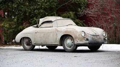 A rare 1955 Porsche 356 Speedster, found in barn-find condition, sold for $145,600 in 2026 after spending more than 50 years in a collection | World News