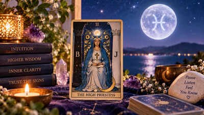 Tarot Card of the Day, September 24: The High Priestess Meets the Pisces Moon — What Is Your Intuition Trying to Tell You?