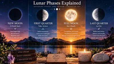 Lunar Phases Explained: What New Moon, First Quarter, Full Moon and Last Quarter Mean