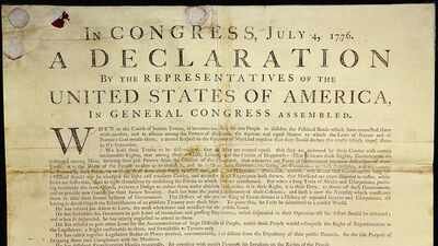 A Pennsylvania flea-market buyer paid $4 for a framed painting; hidden behind it was a rare 1776 Declaration of Independence copy worth $8.14 million | World News