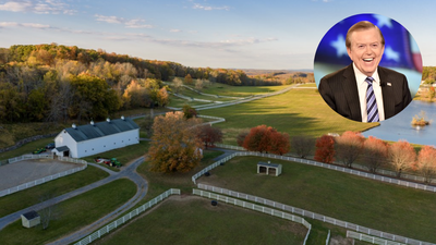 In 1984, Lou Dobbs acquired a New Jersey farm and expanded it over four decades; now the 283-acre estate with an 11-acre pond and development potential is listed for  million