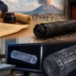 To help read 2,000-year-old scrolls burned by Vesuvius, Berkeley scientists had students write on modern papyrus, then burned it; leaded ink absorbed up to 25 times more X-rays than charred papyrus