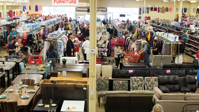An Illinois thrift store has collected more than 100,000 donated items and runs with 200 regular volunteers, using every resale purchase to support local families in crisis