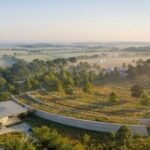 Tennessee’s Andrew Jackson estate spans 1,200 acres; its new plan puts much of a 70,000-square-foot visitor center underground so the building does not interrupt views across the historic landscape