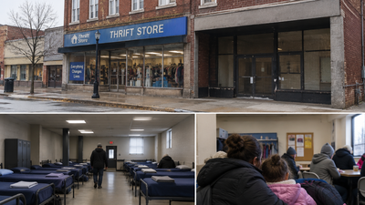 An Iowa rescue mission is closing its downtown thrift store and turning the retail floor into a 46-bed emergency shelter; the move will also free space for 25 beds for women and children
