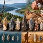 Archaeologists studied about 500 Ice Age spear points from the Tennessee River Valley; 13,200-year-old Clovis hunters resharpened theirs more than later Cumberland people, suggesting newcomers managed risk differently