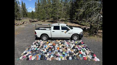 280 hats, 36 sunglasses: Record-breaking 20,00 pieces of trash haul from Yellowstone National Park this year so far