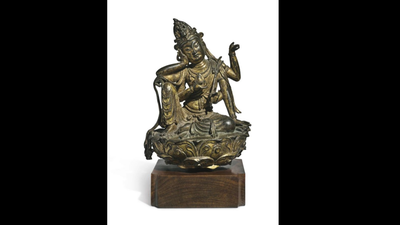 A Buddhist deity sculpture bought for about  at a garage sale later sold for .06 million at auction | World News