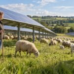 A UK farmer started with 20 sheep on 18 acres; free grazing beneath solar panels helped her expand to more than 200 sheep and 250 acres | World News