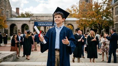 At 10, Michael Kearney became the world’s youngest university graduate; he had entered college at six﻿ | World News
