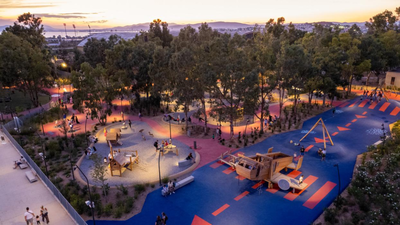 Athens is transforming its old airport into Europe’s second-largest city park, with 70% green cover, on-site wastewater treatment and furniture made from demolished airport concrete and asphalt