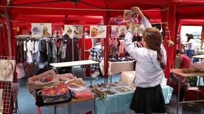 Pennsylvania’s youth business fair grew from 60 booths in 2022 to 100 in 2026; kids ages 5 to 16 handled their own products, pricing and sales with no adults behind the tables