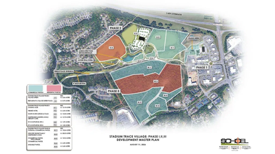 An Alabama developer paid $4.6 million for 65 acres after the city unanimously backed the project; the land will become housing, shops, medical offices and workplaces