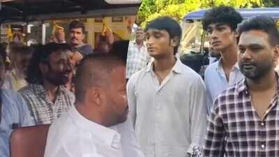 Dhanush seeks blessings at Palani temple with sons and family after ‘D56’ pooja ceremony in Sivaganga, actor takes steps to hill shrine at 6 am | Tamil Movie News