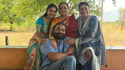 Dhanush shares adorable family picture with mother and sisters; calls them his ‘blessings’ |