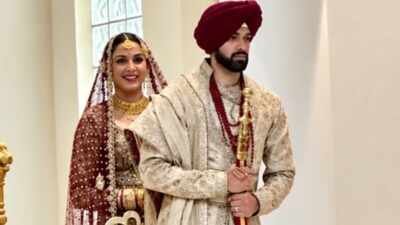 Monica Gill Wedding News: Diljit Dosanjh’s ‘Ambarsariya’ co-star Monica Gill officially marries Brian Sharma in a traditional Sikh ceremony, a month after their court marriage – See pics | Punjabi Movie News