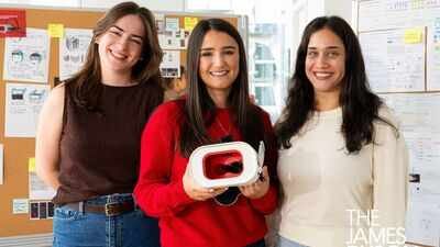 Three Harvard students built a low-cost infrared headset designed to screen athletes for possible concussions in about 60 seconds; it won the $6,500 US James Dyson Award but still needs validation