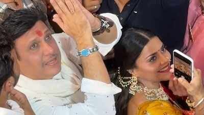 Govinda SPOTTED with Komal Rani Swarnkar at Lalbaugcha Raja, amid row with wife Ssunita Ahuja – PICS |