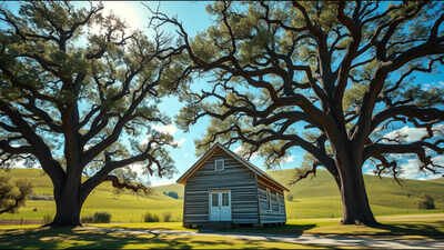 Two giant oak trees destroyed this 1879 American schoolhouse; locals turned the fallen wood into part of its remarkable restoration | World News