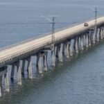 In 1945, Oklahoma opened a nearly 4,900-foot bridge across Lake Texoma; 81 years later a record 8 million project has begun to build its replacement while the old bridge stays open