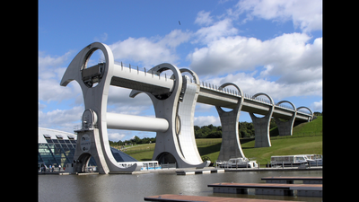 In 2002, Scotland opened the Falkirk Wheel to lift boats 100 feet between canals, replacing 11 locks with a rotating 1,800-tonne structure | World News
