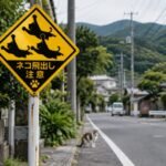 In Japan, local authorities have installed signs warning drivers that cats may suddenly dash into the road, using playful illustrations to make the danger memorable | World News