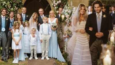 Jemima Goldsmith shares STUNNING wedding photos with Cameron O’Reilly; sons walk her down the aisle – PICS |