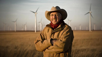 Kansas rancher Peter Ferrell has 50 wind turbines on his Flint Hills ranch, and they now provide half his income and help him pass it to his children | World News