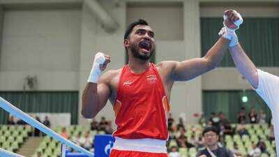 Kapil Pokhariya wins 90kg boxing bronze after semifinal loss to Uzbekistan’s Turabek Khabibullaev at Asian Games | Asian Games 2026 News