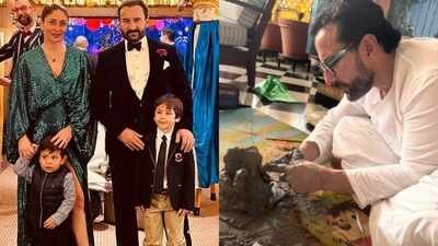 Kareena Kapoor Khan drops glimpse of Ganpati made by 5-year old son Jeh with Saif Ali Khan, wishes fans a happy Ganesh Chaturthi |
