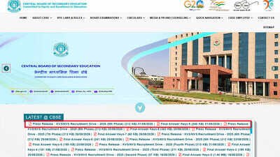 KVS NVS Tier-II result 2026 out: Final answer key released for TGT and Senior Secretariat Assistant posts; check direct links here