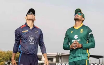 Namibia 9/1 in 4.3 Overs