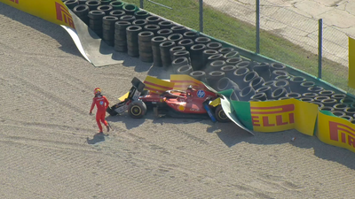 WATCH: Charles Leclerc’s Ferrari wrecked in brutal Monza crash, Scuderia home race turns chaotic | Racing News