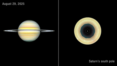 Hubble images revealed a giant 10-sided wave around Saturn’s south pole; one side stretches over 10,000 miles and the pattern has grown clearer since 2023