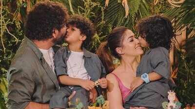 Nayanthara-Vignesh Shivan celebrate twins Uyir-Ulagam’s 4th birthday; jungle-themed party pics go viral |