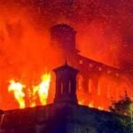 A 19th century Yorkshire mill that once employed more than 2,000 people and later appeared in Peaky Blinders and Downton Abbey caught fire again; 12 engines battled the blaze