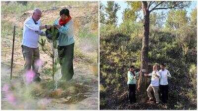 In 1999, Pennsylvania teacher Ronald Sakolsky donated ,000 to farmer Yin Yuzhen to fund her tree-planting efforts in Inner Mongolia; 27 years later, his contribution helped transform China’s Maowusu Desert into a forest of 50,000 trees