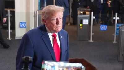 ‘You shouldn’t be here covering me’: Trump confronts CNN’s Kaitlan Collins at UN amid White House ban