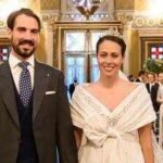 Princess Diana’s godson Prince Philippos and Princess Nina welcome first child, son Kimon Thomas Konstantinos, via surrogate in the US nearly six years after their wedding