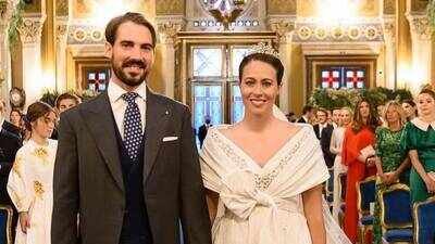 Princess Diana’s godson Prince Philippos and Princess Nina welcome first child, son Kimon Thomas Konstantinos, via surrogate in the US nearly six years after their wedding