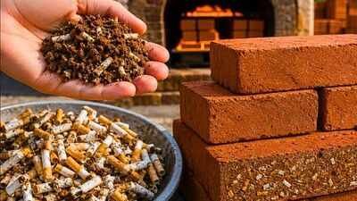 RMIT researchers found a way to turn cigarette butts into bricks; adding 1% waste could cut brick-firing energy use by 10% |