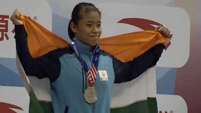 Roshibina Devi assures medal after second chance, one win away from Asian Games final | Asian Games 2026 News