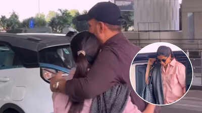 Samantha Ruth Prabhu and Raj Nidimoru share a heartfelt airport hug; mom-to-be’s goodbye moment goes viral – WATCH |
